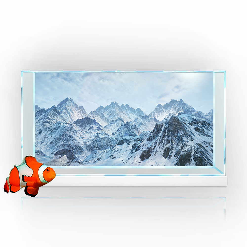 Aquarium Fish Wallpaper Hd - 3D PVC装飾ステッカー,コールドスノーマウンテン画像壁紙,水槽の背景,装飾,手作りのポスター