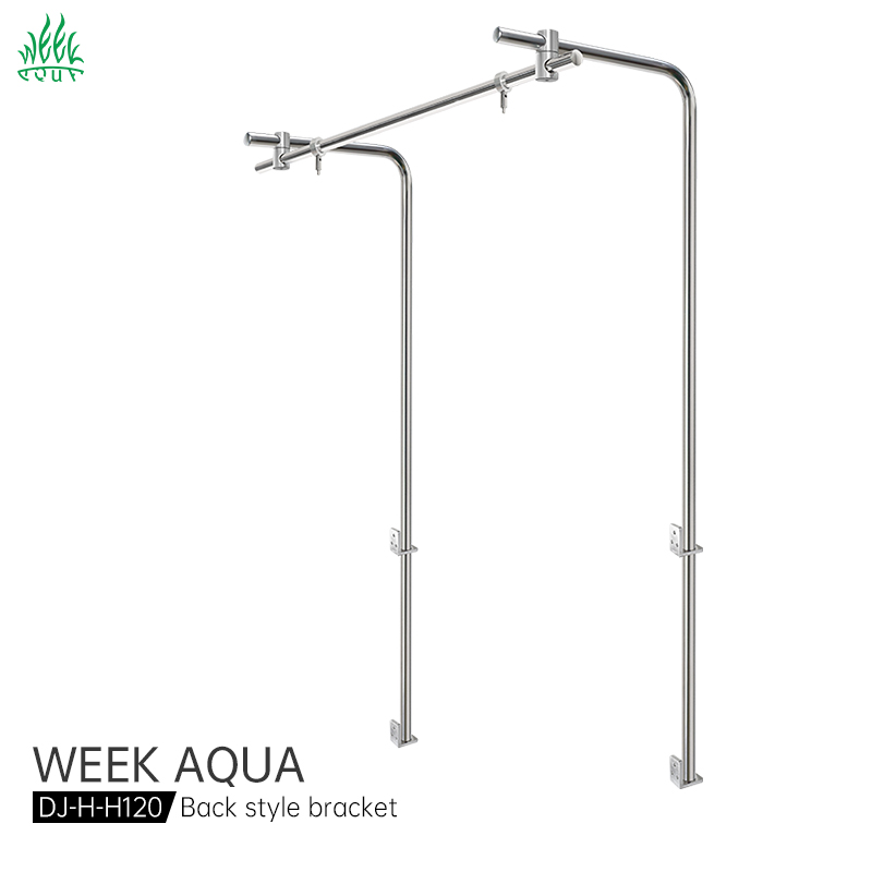 Aquarium Fish Lamp - WEEKAQUA DJ-H-H120 プロ仕様ステンレス製水槽ランプハンガー 4フィート水槽タンク 魚タンク照明ブラケット