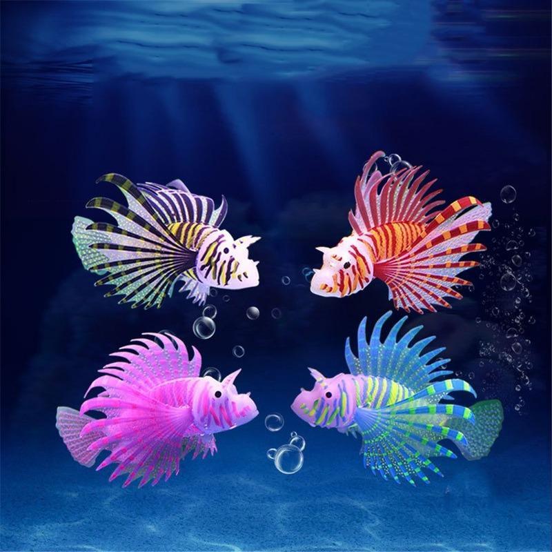Aquarium Fish Games - シリコン製ナイトライト装飾魚水槽レイアウトシミュレーションイソギンチャク水槽装飾蛍光オーナメント