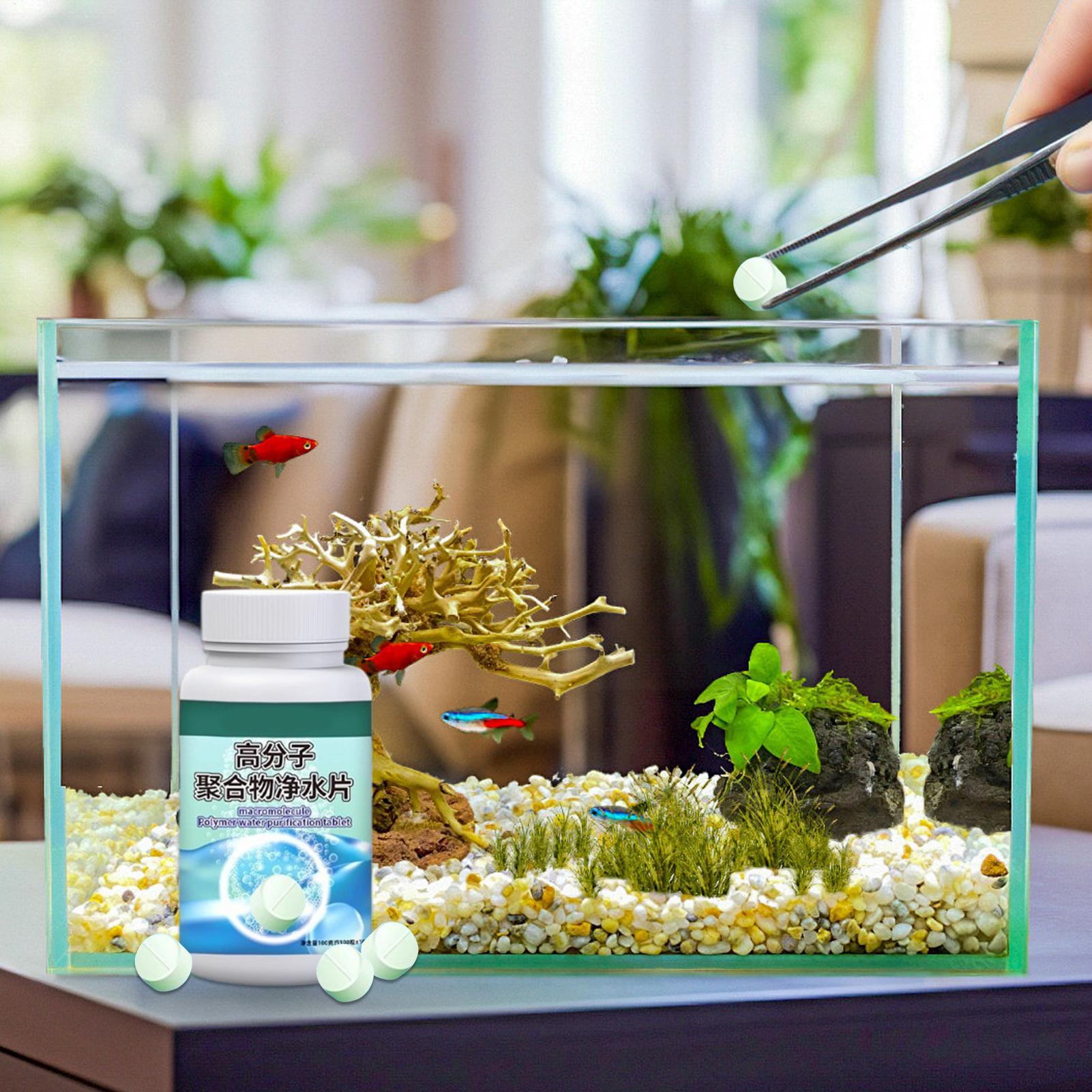 魚の水槽藻類除去剤、水槽浄化タブレット、噴水、ベタ、エビ、カ - Aquarium Fishing のレビューと価格