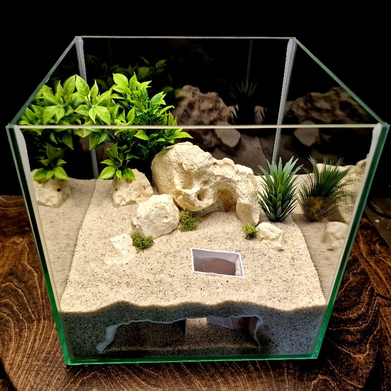3Dプリント製シークレットハウス水槽用洞窟アクアスケーピング - Aquarium Fish Games のレビューと価格