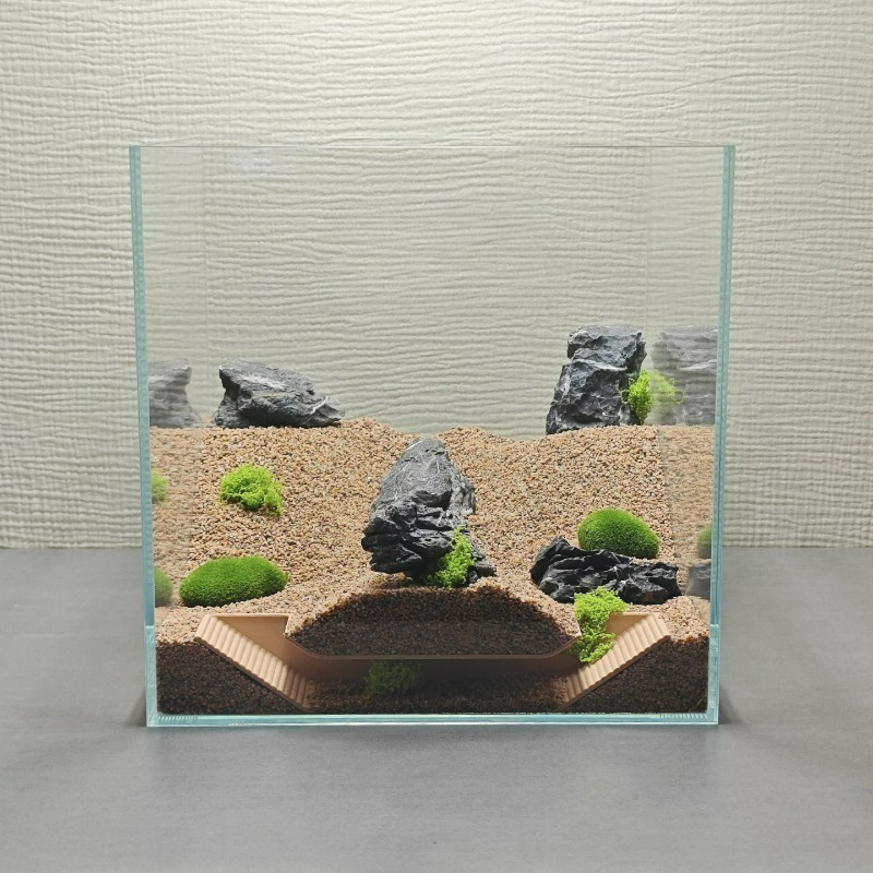 水族館の隠れ家シェルター、魚エビカニの繁殖孵化用の地下洞窟段 - Aquarium Fish Games のレビューと価格