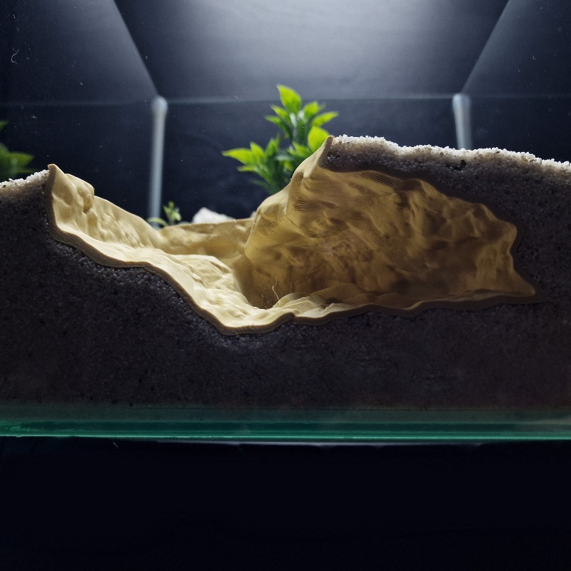 3Dプリントされた高精度な天然岩ペット用隠れ家 - ゲッコー - Aquarium Fish Games のレビューと価格