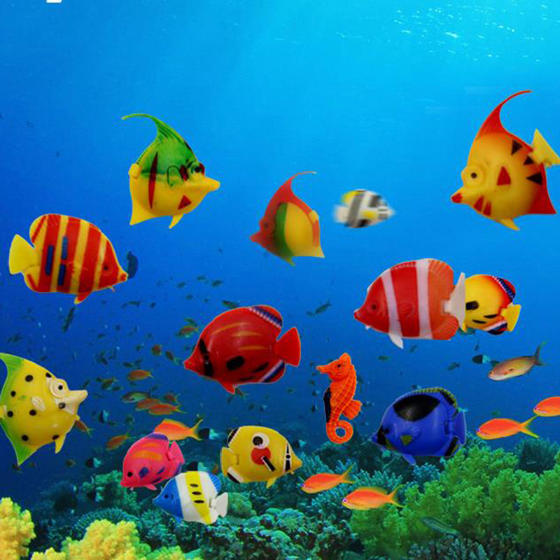 10個入り水槽用人工浮遊魚ペット装飾オーナメント - Aquarium Fish Games のレビューと価格