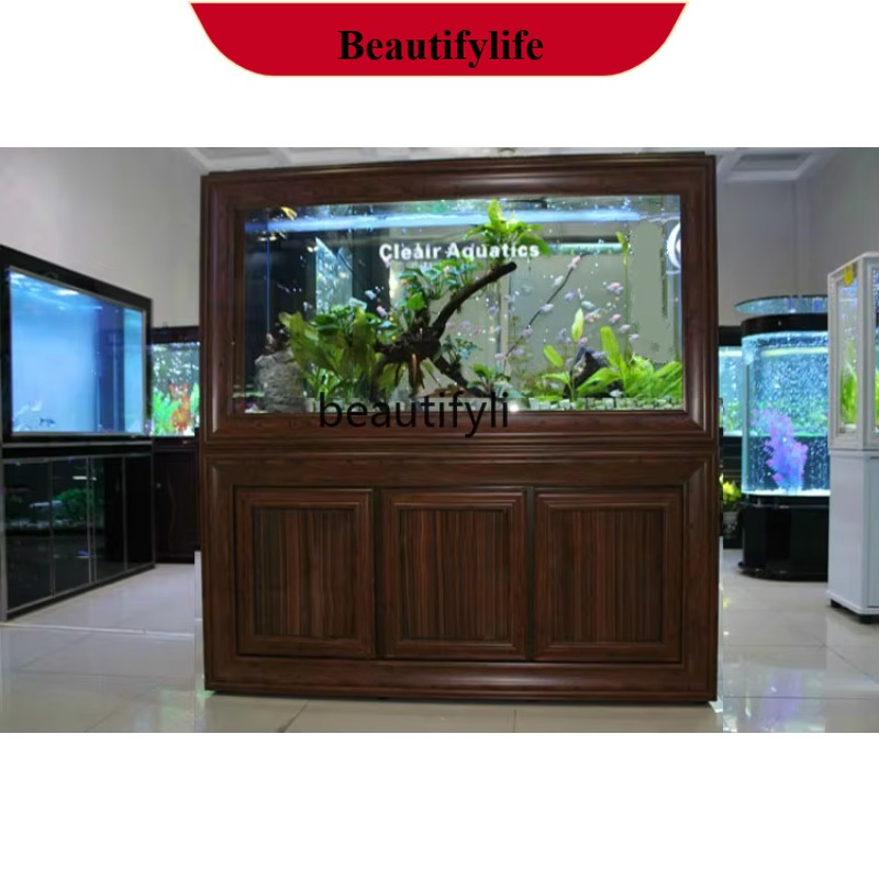 中国製水槽 大型リビングルーム水槽 生態系変化 水仕切りスク - Live Fish Aquarium のレビューと価格