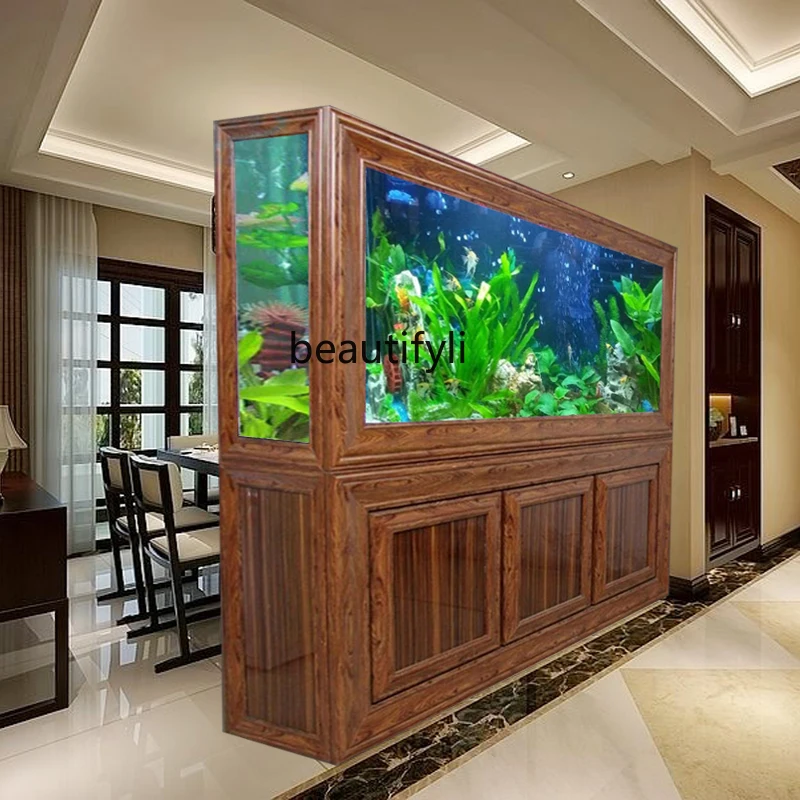 中国製水槽 大型リビングルーム水槽 生態系変化 水仕切りスク - Live Fish Aquarium のレビューと価格