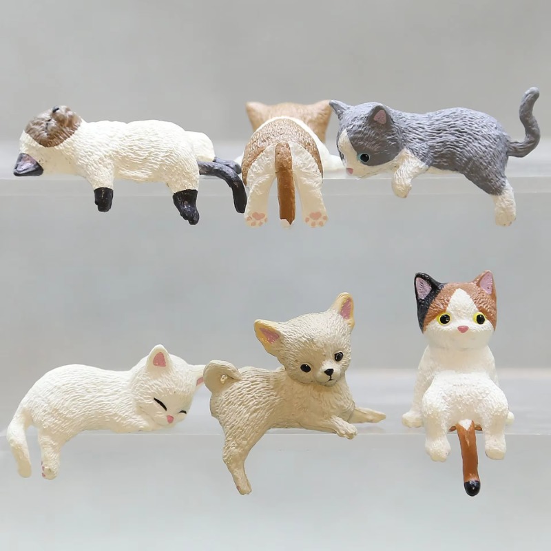 家の装飾用のかわいいPVC猫の絵,ウォーターカップの蓋,コン - Aquarium Fish Names のレビューと価格