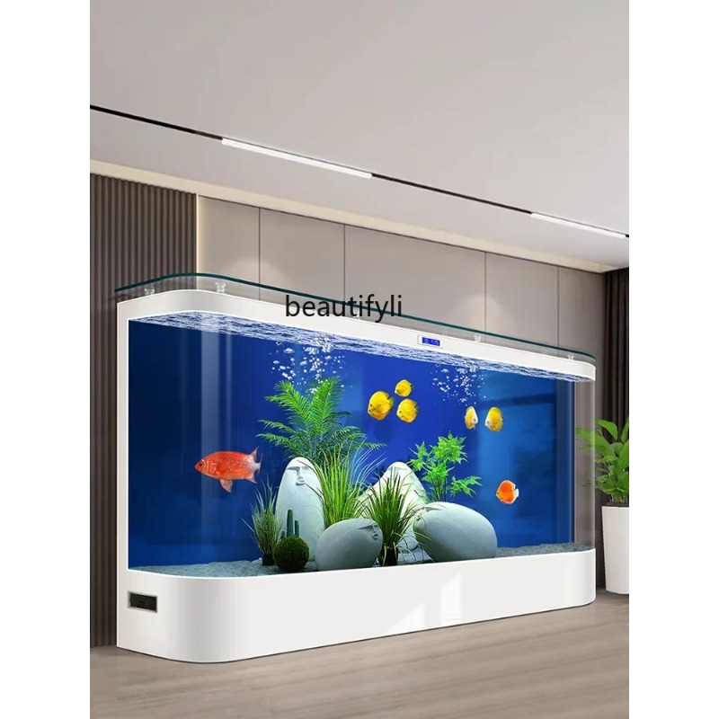 床から天井までのエコ水槽 リビングルーム 大型 水なし スマ - Live Fish Aquarium のレビューと価格