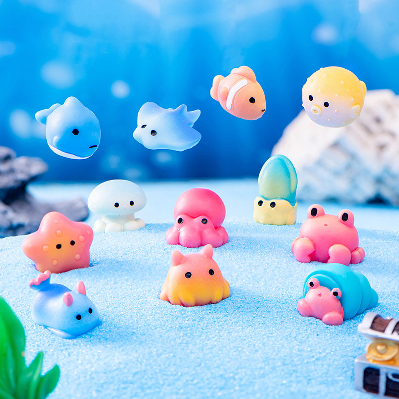 創造的な樹脂海の動物、イルカのqctopuss、クラゲの置物 - Aquarium Fish Names のレビューと価格