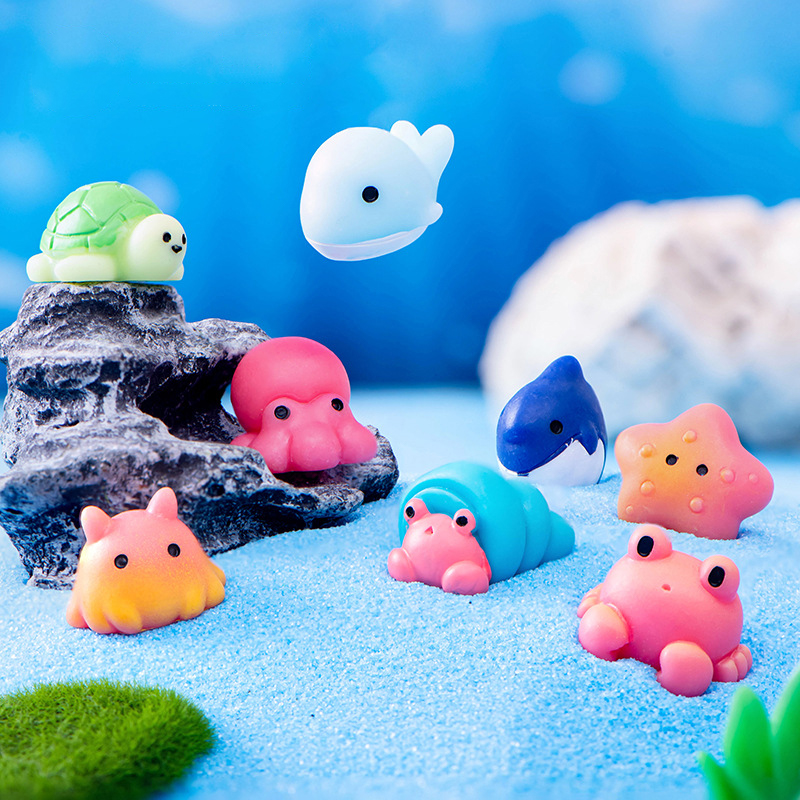 創造的な樹脂海の動物、イルカのqctopuss、クラゲの置物 - Aquarium Fish Names のレビューと価格