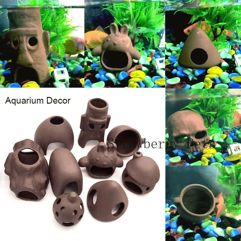 セラミック水族館の装飾魚エビシェルターハウス陶器サソリハウス - Aquarium Fish Games のレビューと価格