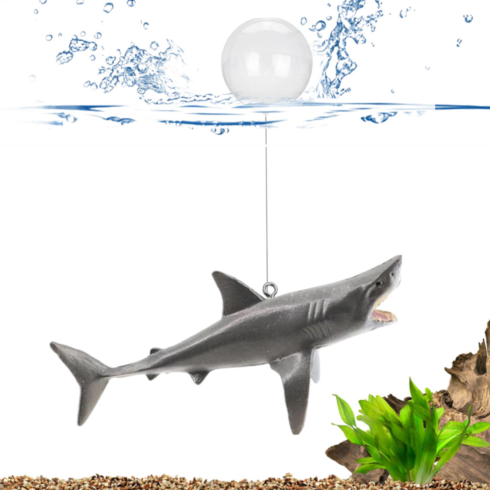 フローティングシャーク水槽風景装飾、調整可能な位置のフローテ - Aquarium Fish Games のレビューと価格