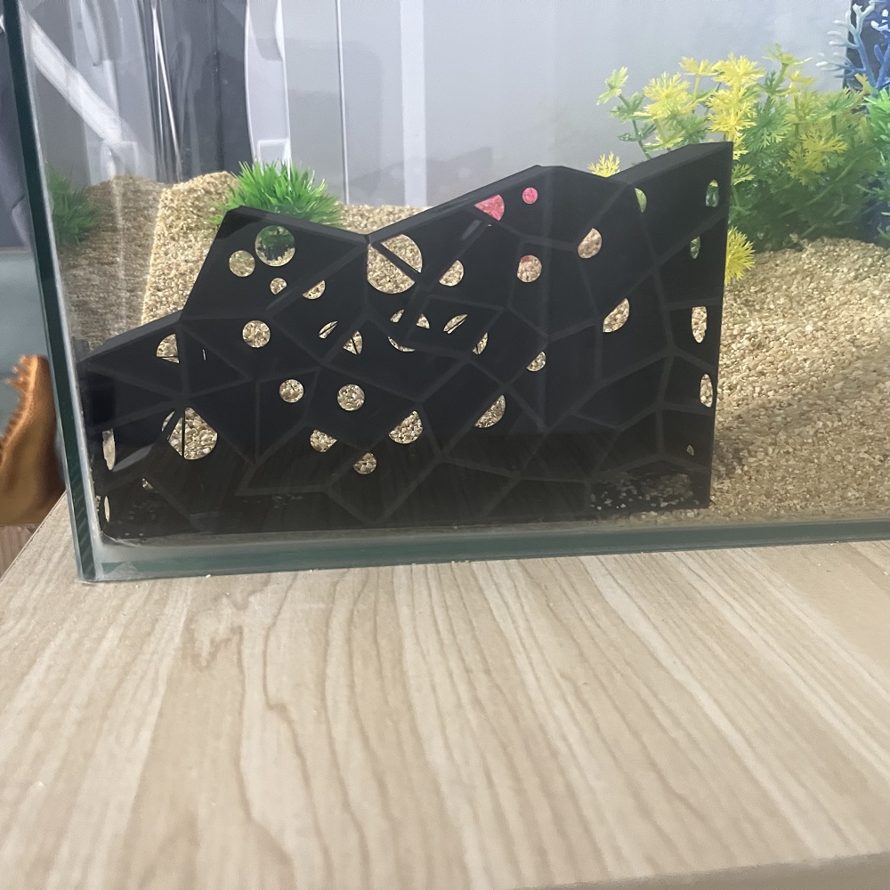 エビの繁殖洞窟水槽用隠れ家魚の休息遊び用天然石装飾水生ペット - Aquarium Fish Games のレビューと価格