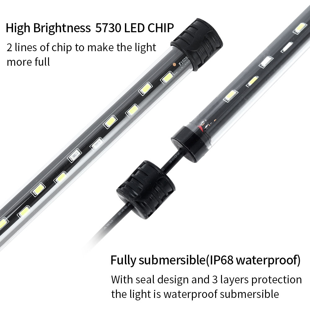 90-260V 水族館ライト LED 防水水槽クリップライト - Aquarium Fish Lamp のレビューと価格