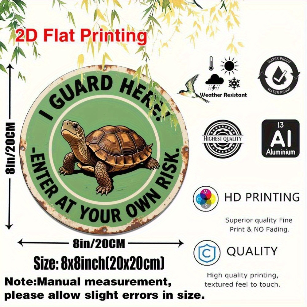 2D フラット、1 個のアルミニウム金属製丸型サイン - 「 - Live Fish Aquarium のレビューと価格