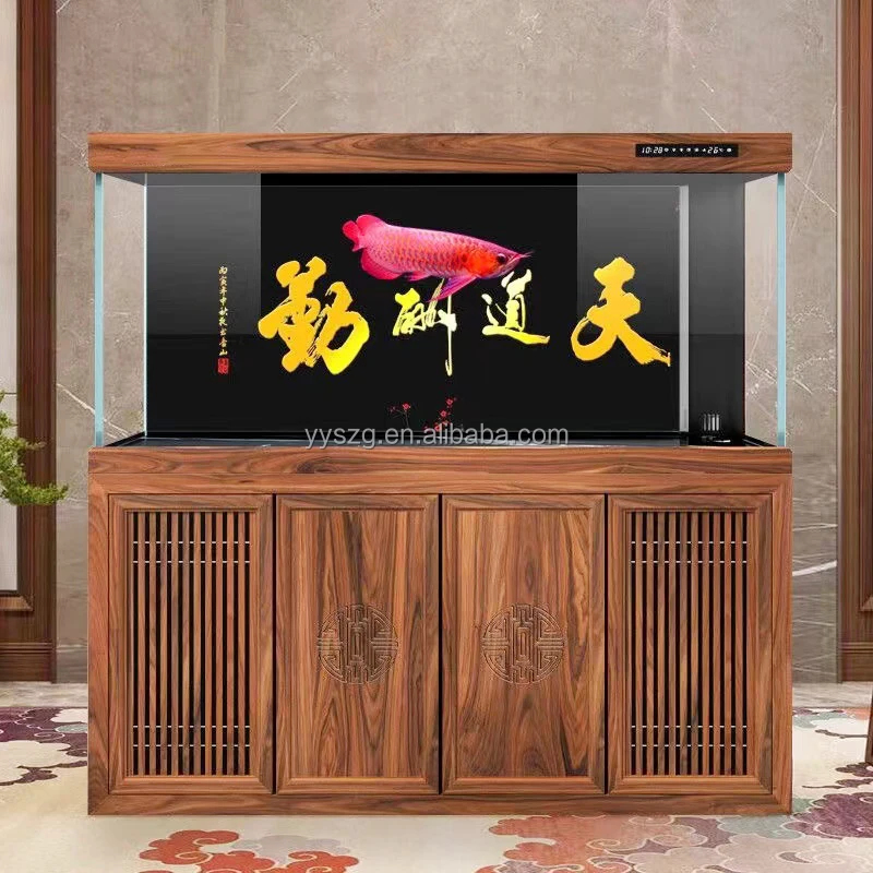 業務用高級ガラス製長方形壁掛け水槽、耐久性のあるリビングルー - Live Fish Aquarium のレビューと価格