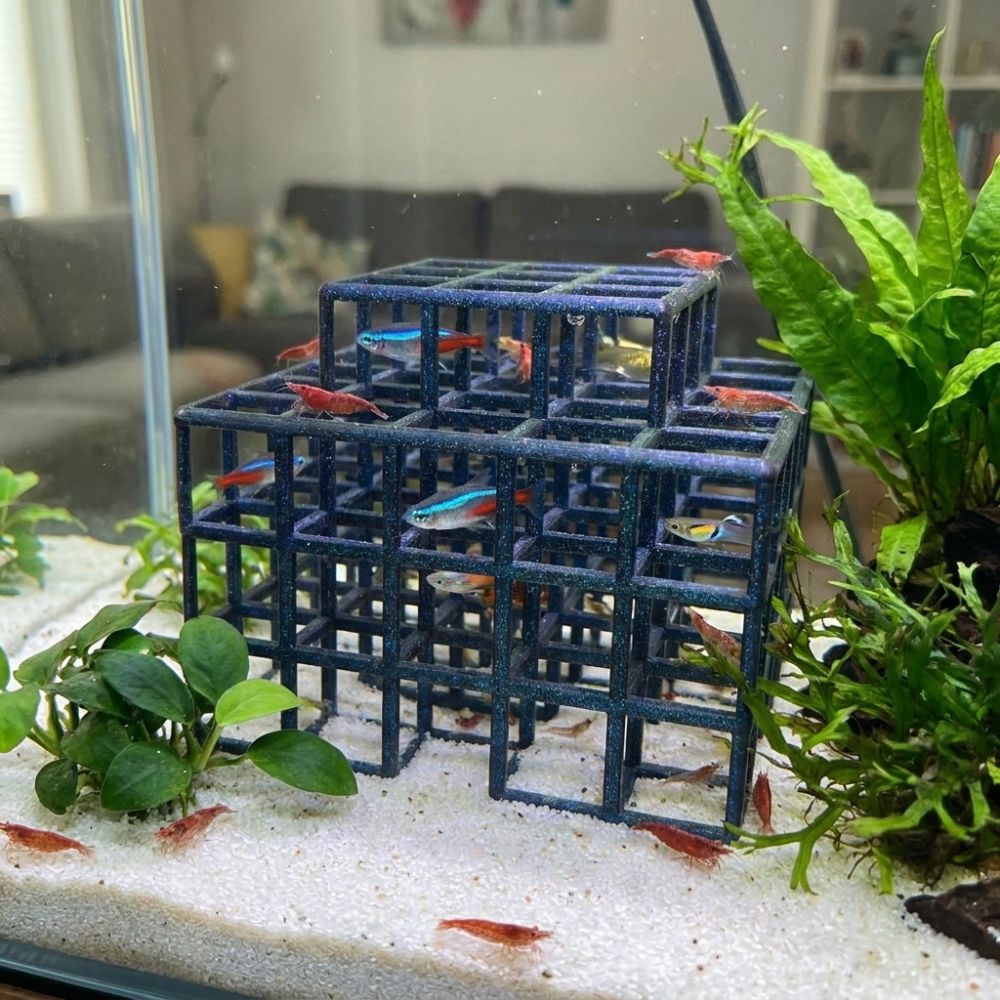 3Dプリント製魚エビ隠れ家シェルター プラスチック製中空エビ - Aquarium Fish Games のレビューと価格